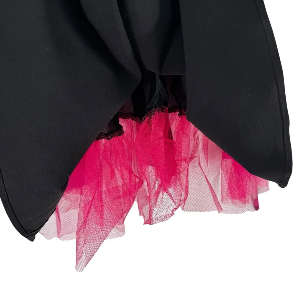 Y2K Rampage Punk Pink Black Tulle Hoco Dress 13 - Picture 3 of 8